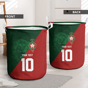 Custom Moroccan Football Laundry Basket Go Glory-The Atlas Lions - African Pride