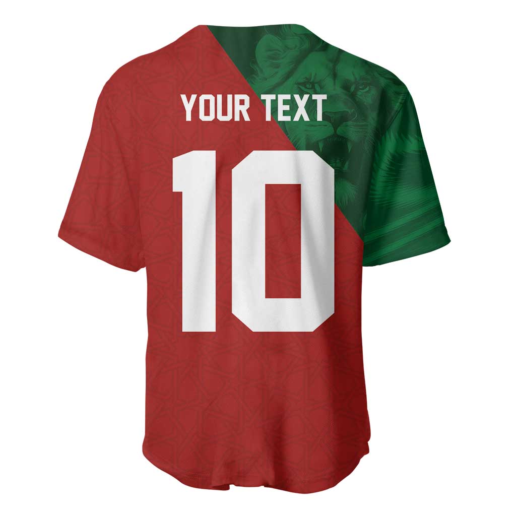 Custom Moroccan Football Baseball Jersey Go Glory-The Atlas Lions LT03
