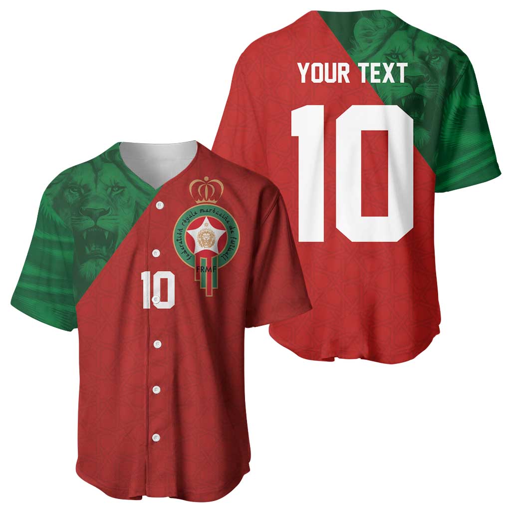Custom Moroccan Football Baseball Jersey Go Glory-The Atlas Lions LT03