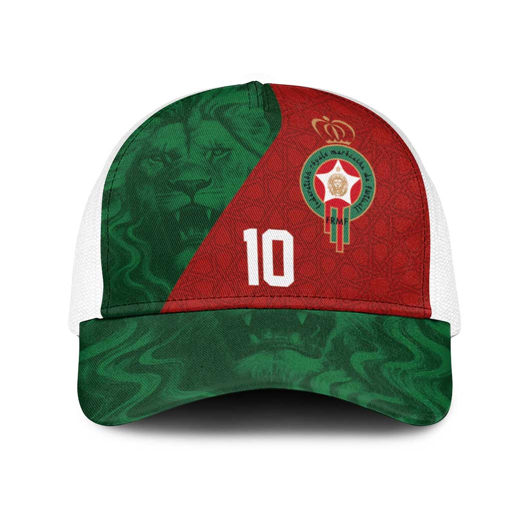 Custom Moroccan Football Baseball Net Cap Go Glory-The Atlas Lions - African Pride