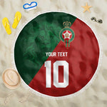 Custom Moroccan Football Beach Blanket Go Glory-The Atlas Lions - African Pride
