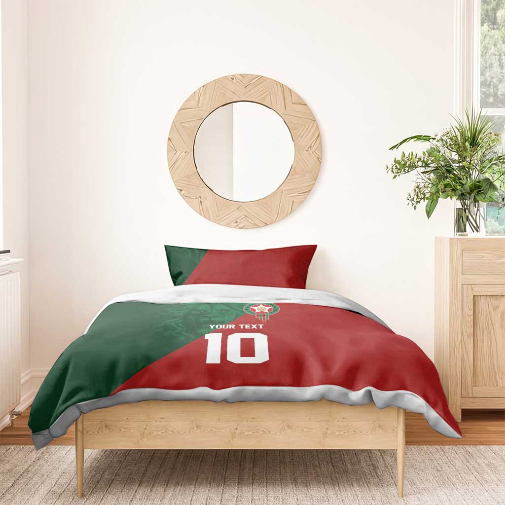 Custom Moroccan Football Bedding Set Go Glory-The Atlas Lions - African Pride