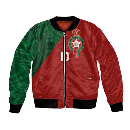 Custom Moroccan Football Bomber Jacket Go Glory-The Atlas Lions - African Pride