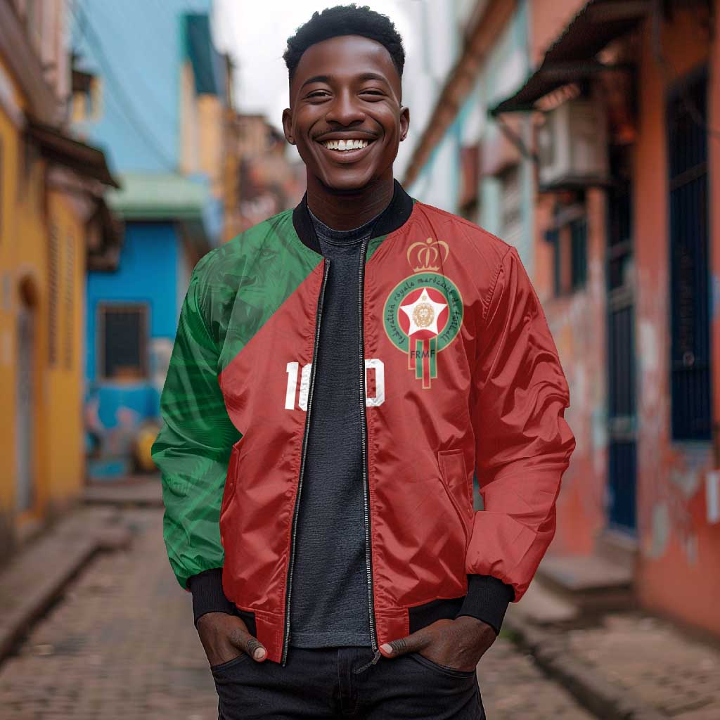 Custom Moroccan Football Bomber Jacket Go Glory-The Atlas Lions - African Pride