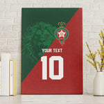 Custom Moroccan Football Canvas Wall Art Go Glory-The Atlas Lions - African Pride