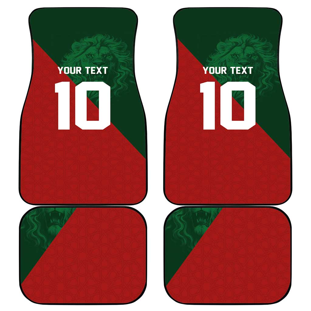 Custom Moroccan Football Car Mats Go Glory-The Atlas Lions - African Pride