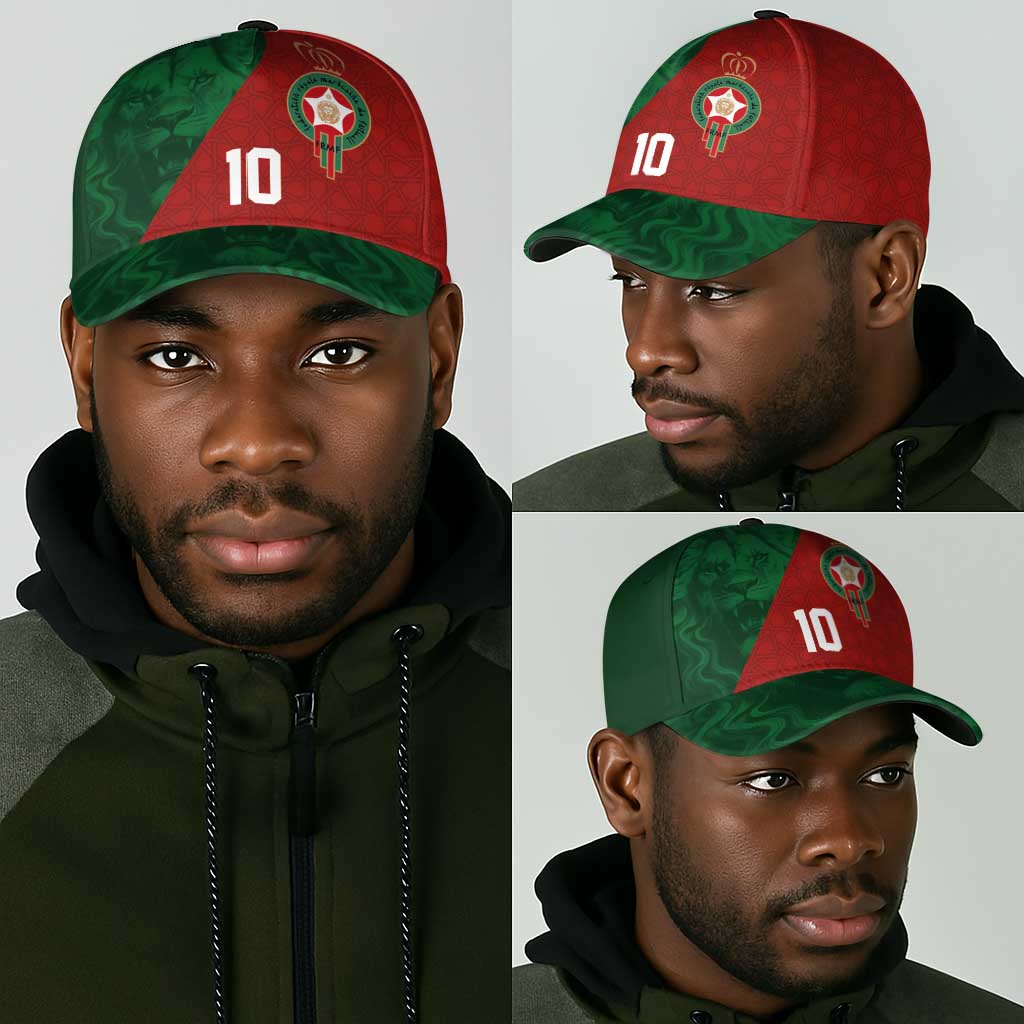 Custom Moroccan Football Classic Cap Go Glory-The Atlas Lions - African Pride