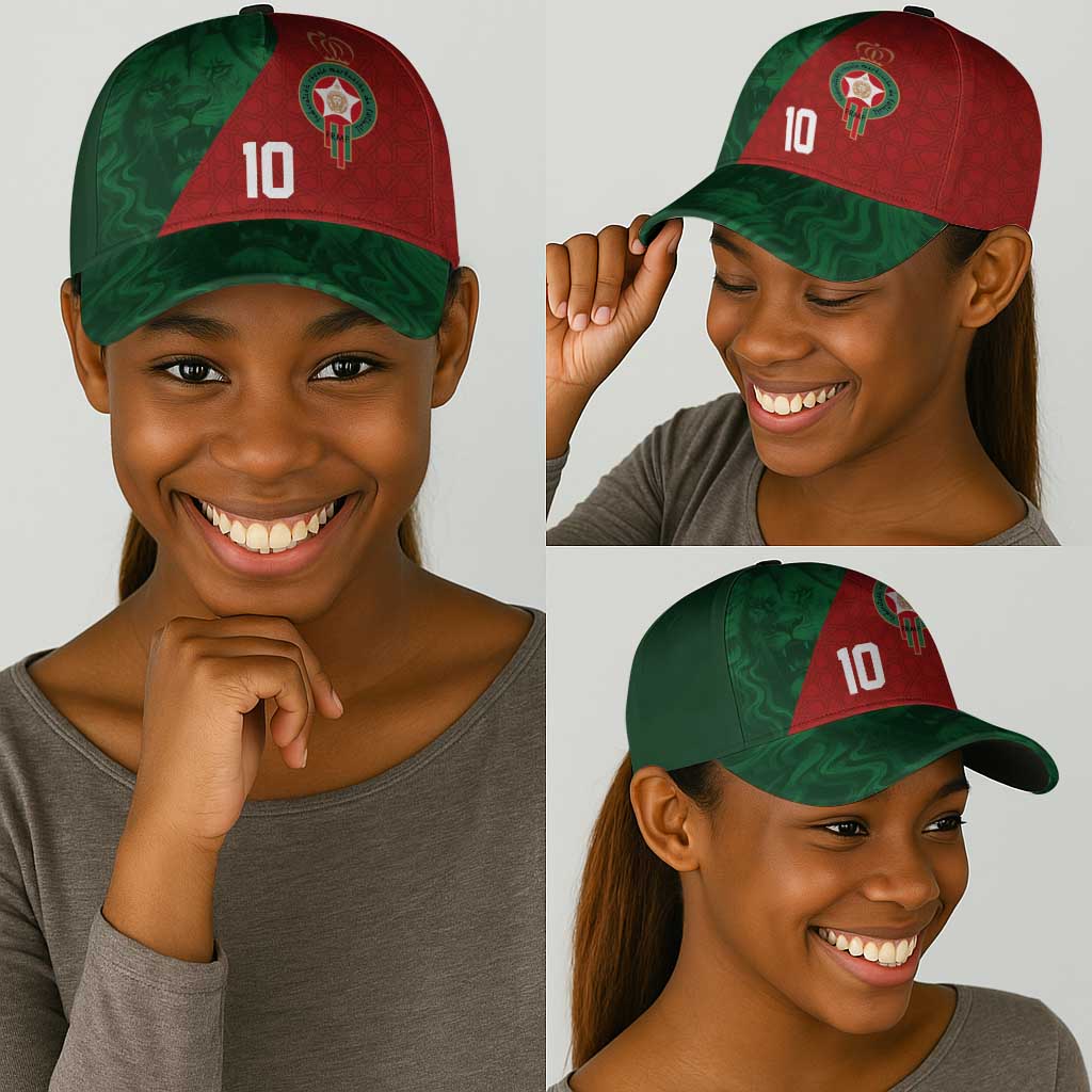 Custom Moroccan Football Classic Cap Go Glory-The Atlas Lions - African Pride