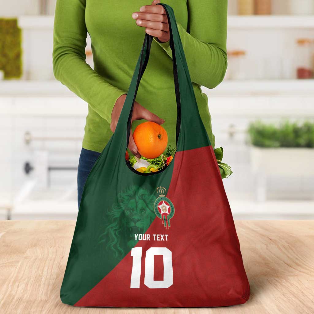 Custom Moroccan Football Grocery Bag Go Glory-The Atlas Lions - African Pride