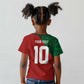 Custom Moroccan Football Kid T shirt Go Glory-The Atlas Lions LT03