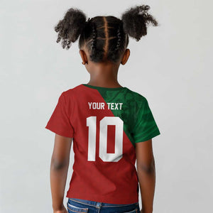 Custom Moroccan Football Kid T shirt Go Glory-The Atlas Lions LT03