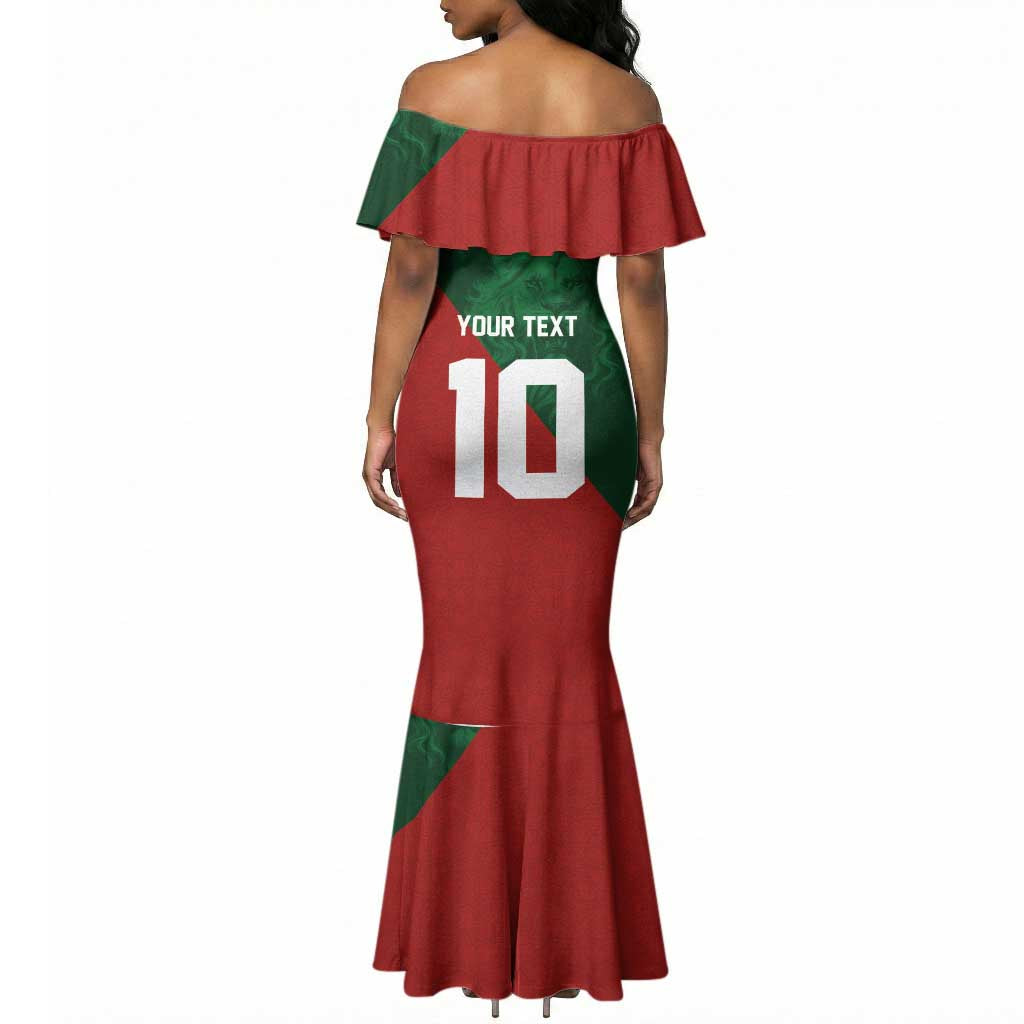 Custom Moroccan Football Mermaid Dress Go Glory-The Atlas Lions LT03