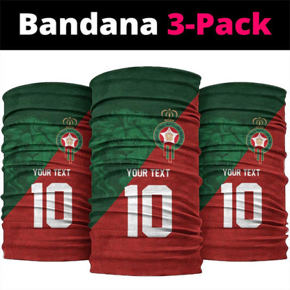 Custom Moroccan Football Neck Gaiter Go Glory-The Atlas Lions - African Pride