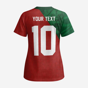 Custom Moroccan Football Scrub Top Go Glory-The Atlas Lions - African Pride