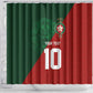 Custom Moroccan Football Shower Curtain Go Glory-The Atlas Lions - African Pride