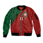 Custom Moroccan Football Sleeve Zip Bomber Jacket Go Glory-The Atlas Lions - African Pride