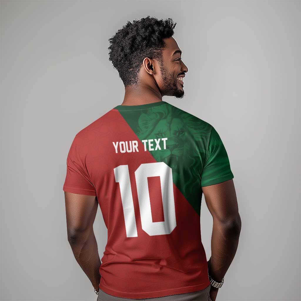 Custom Moroccan Football T shirt Go Glory-The Atlas Lions LT03