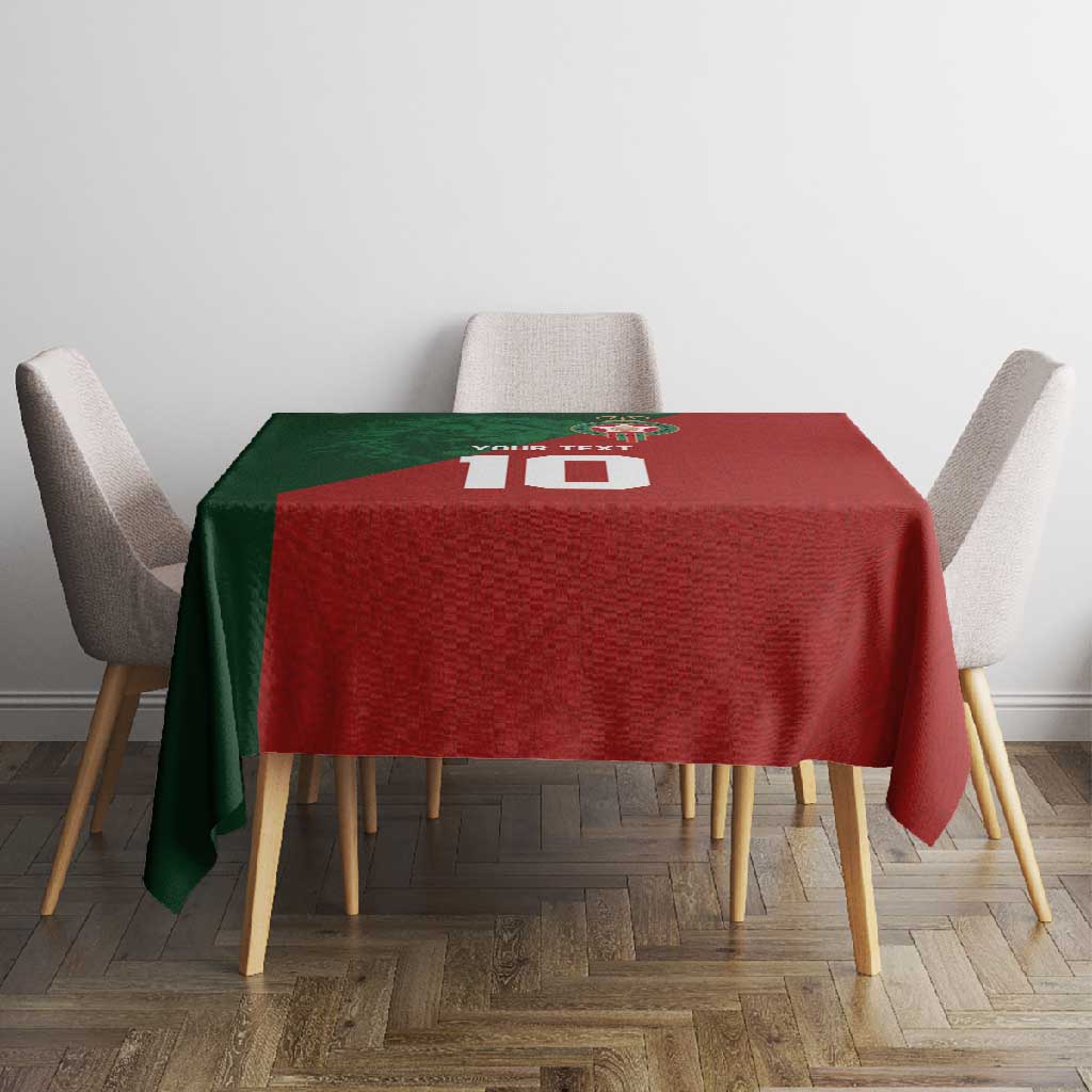 Custom Moroccan Football Tablecloth Go Glory-The Atlas Lions - African Pride