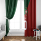 Custom Moroccan Football Window Curtain Go Glory-The Atlas Lions - African Pride