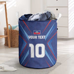 Custom Afro Haiti Football Laundry Basket Sporty Style - African Pride
