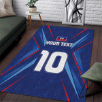 Custom Afro Haiti Football Area Rug Sporty Style - African Pride