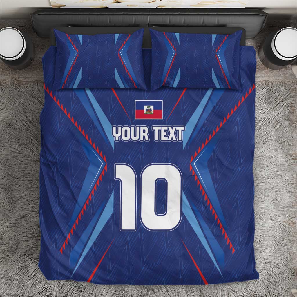 Custom Afro Haiti Football Bedding Set Sporty Style - African Pride