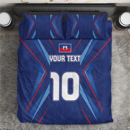 Custom Afro Haiti Football Bedding Set Sporty Style - African Pride