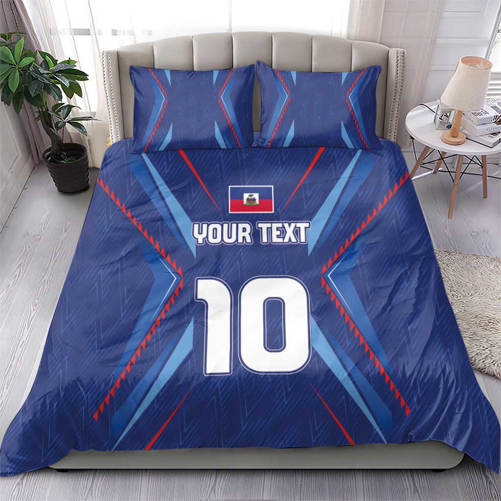 Custom Afro Haiti Football Bedding Set Sporty Style - African Pride