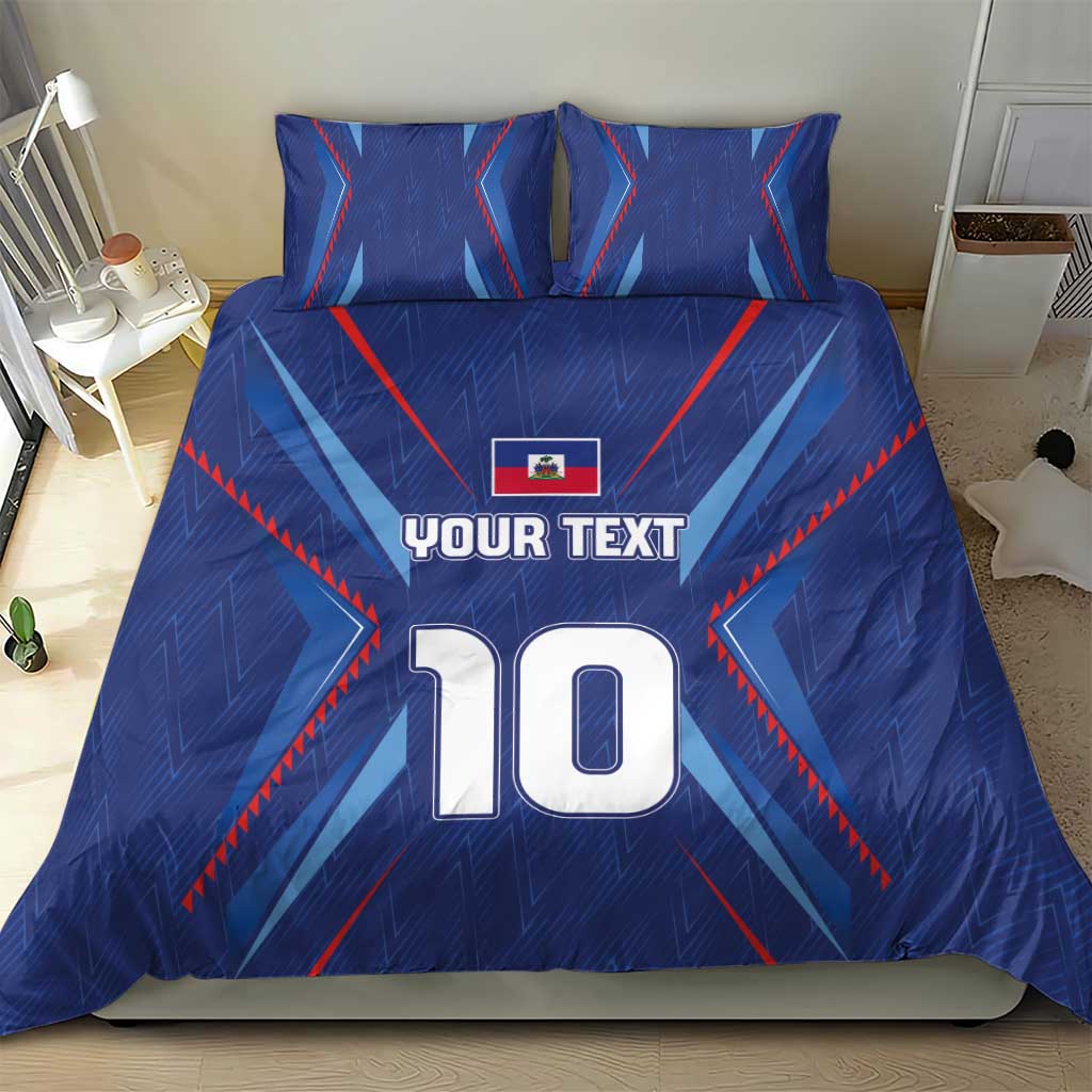 Custom Afro Haiti Football Bedding Set Sporty Style - African Pride