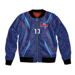 Custom Afro Haiti Football Bomber Jacket Sporty Style - African Pride
