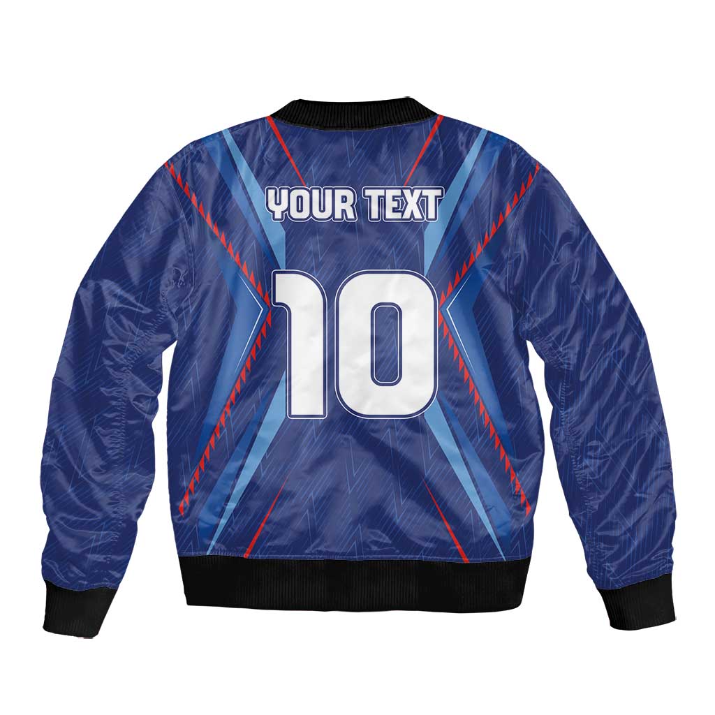 Custom Afro Haiti Football Bomber Jacket Sporty Style - African Pride
