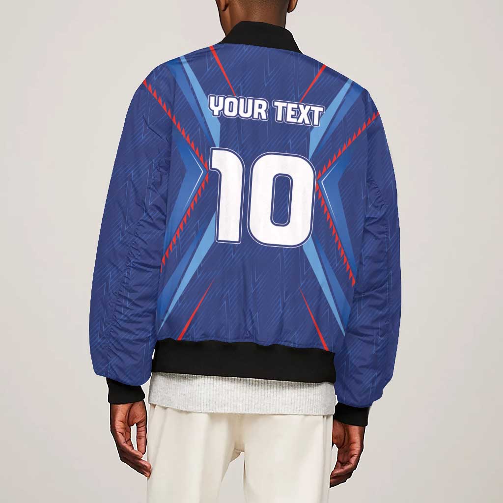 Custom Afro Haiti Football Bomber Jacket Sporty Style - African Pride