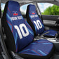Custom Afro Haiti Football Car Seat Cover Sporty Style - African Pride