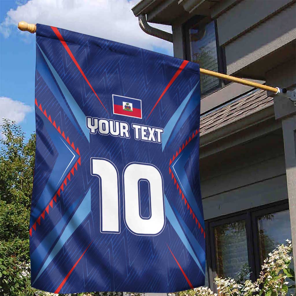 Custom Afro Haiti Football Garden Flag Sporty Style - African Pride