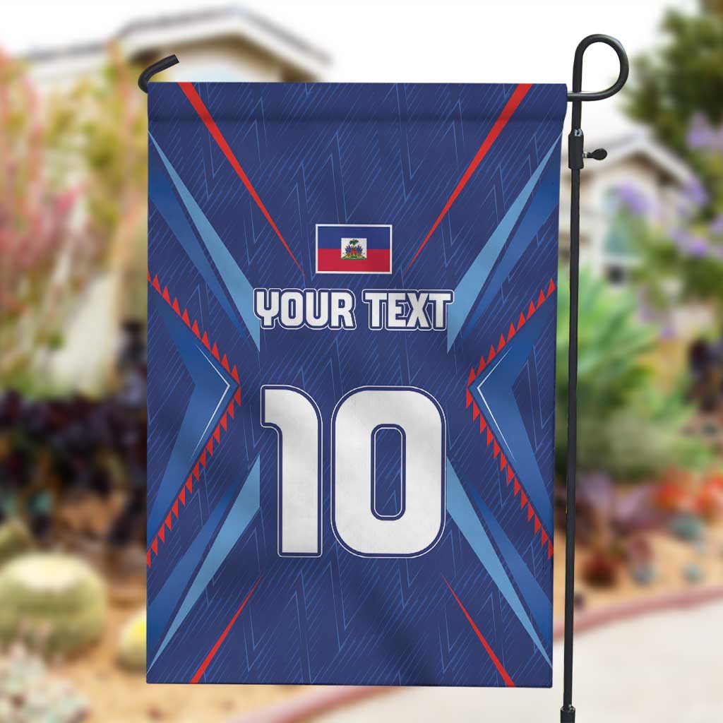 Custom Afro Haiti Football Garden Flag Sporty Style - African Pride