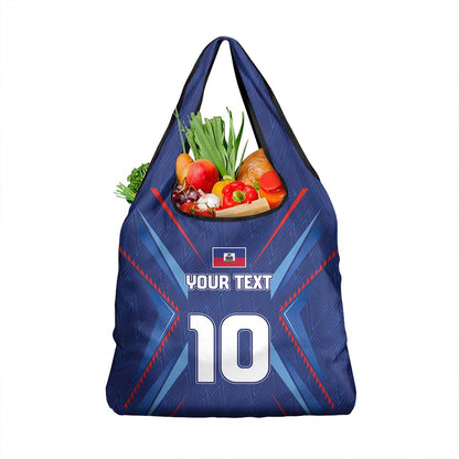 Custom Afro Haiti Football Grocery Bag Sporty Style - African Pride