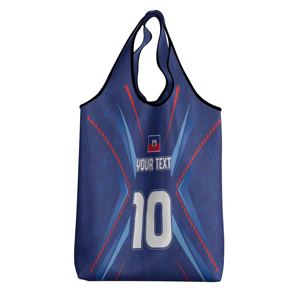 Custom Afro Haiti Football Grocery Bag Sporty Style - African Pride