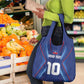Custom Afro Haiti Football Grocery Bag Sporty Style - African Pride