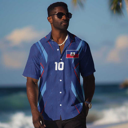 Custom Afro Haiti Football Hawaiian Shirt Sporty Style LT03