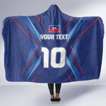 Custom Afro Haiti Football Hooded Blanket Sporty Style - African Pride