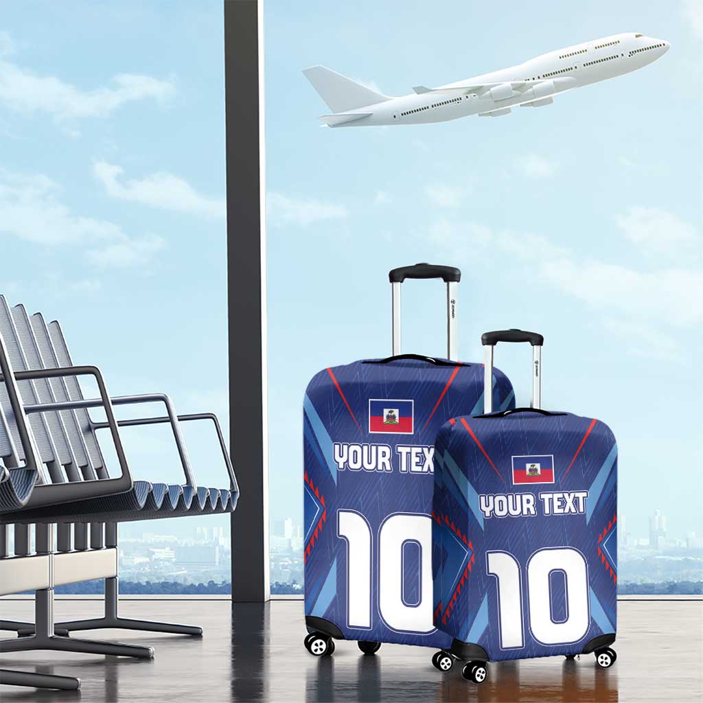 Custom Afro Haiti Football Luggage Cover Sporty Style - African Pride