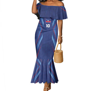 Custom Afro Haiti Football Mermaid Dress Sporty Style LT03