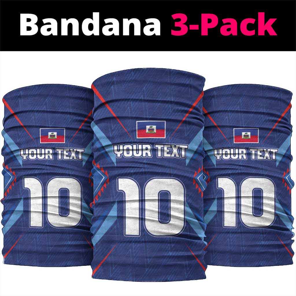 Custom Afro Haiti Football Neck Gaiter Sporty Style - African Pride