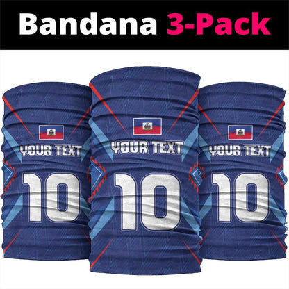 Custom Afro Haiti Football Neck Gaiter Sporty Style - African Pride
