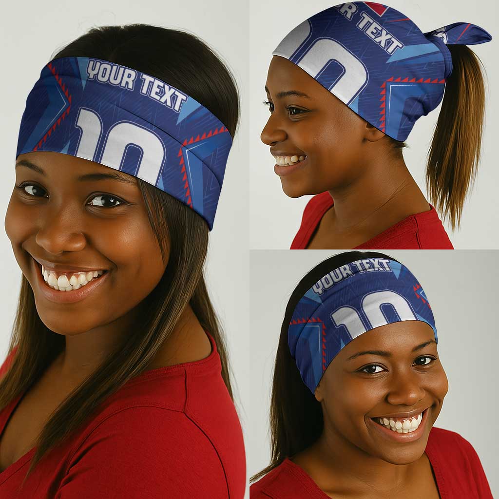 Custom Afro Haiti Football Neck Gaiter Sporty Style - African Pride