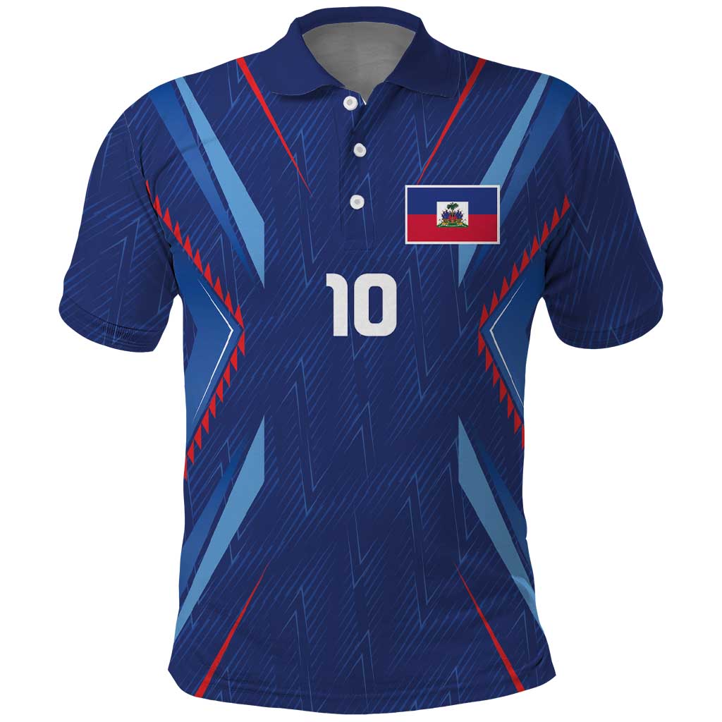 Custom Afro Haiti Football Polo Shirt Sporty Style LT03