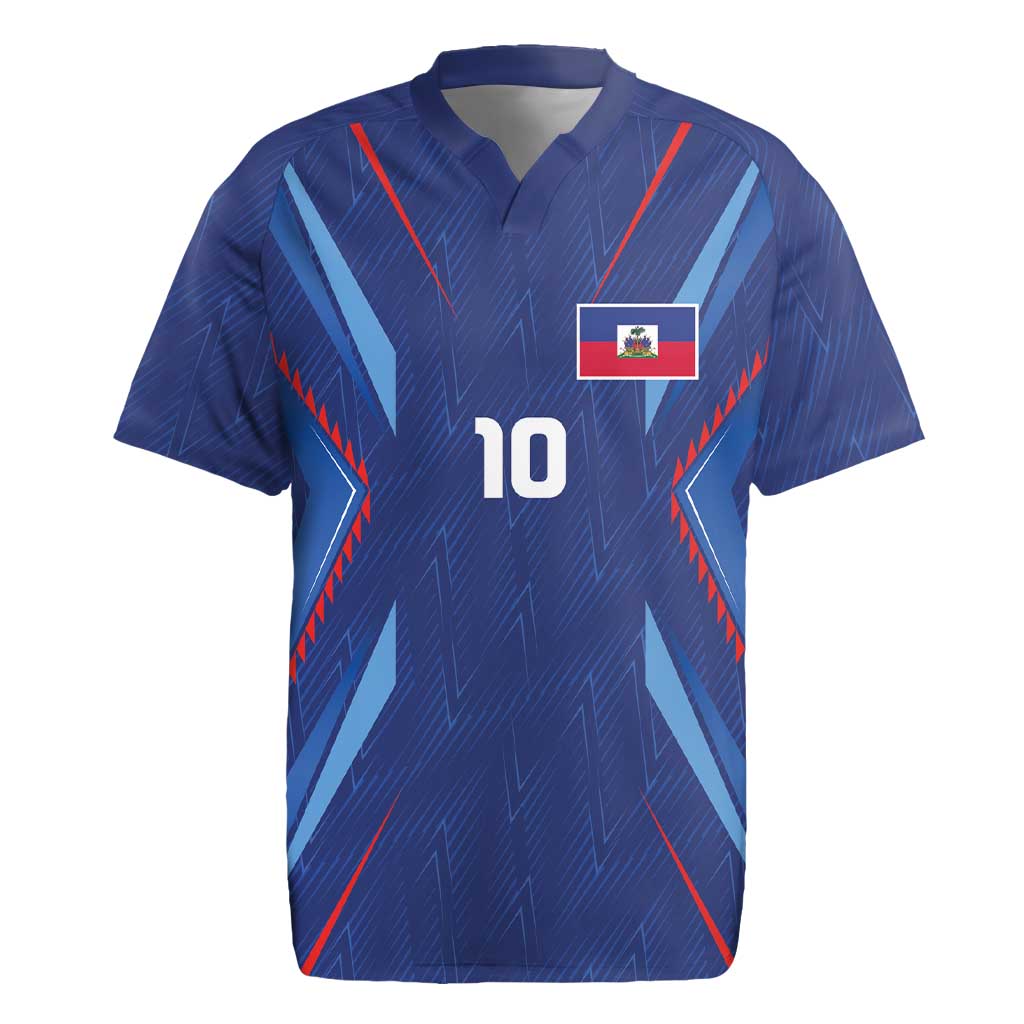 Custom Afro Haiti Football Rugby Jersey Sporty Style LT03