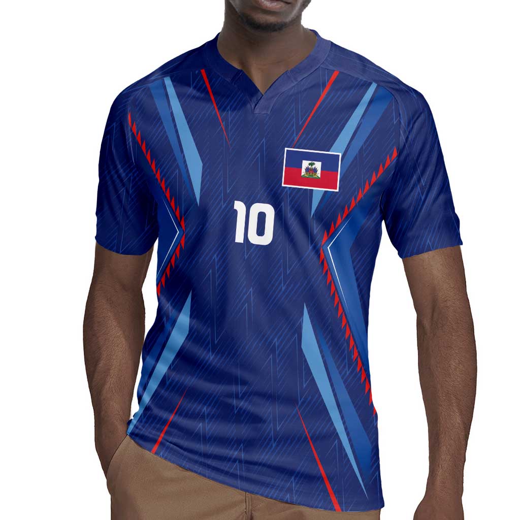 Custom Afro Haiti Football Rugby Jersey Sporty Style LT03