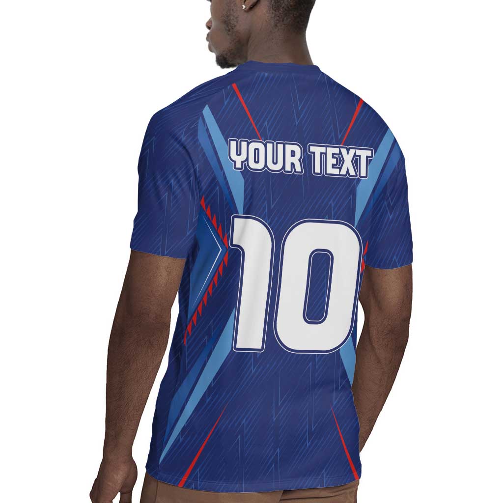 Custom Afro Haiti Football Rugby Jersey Sporty Style LT03