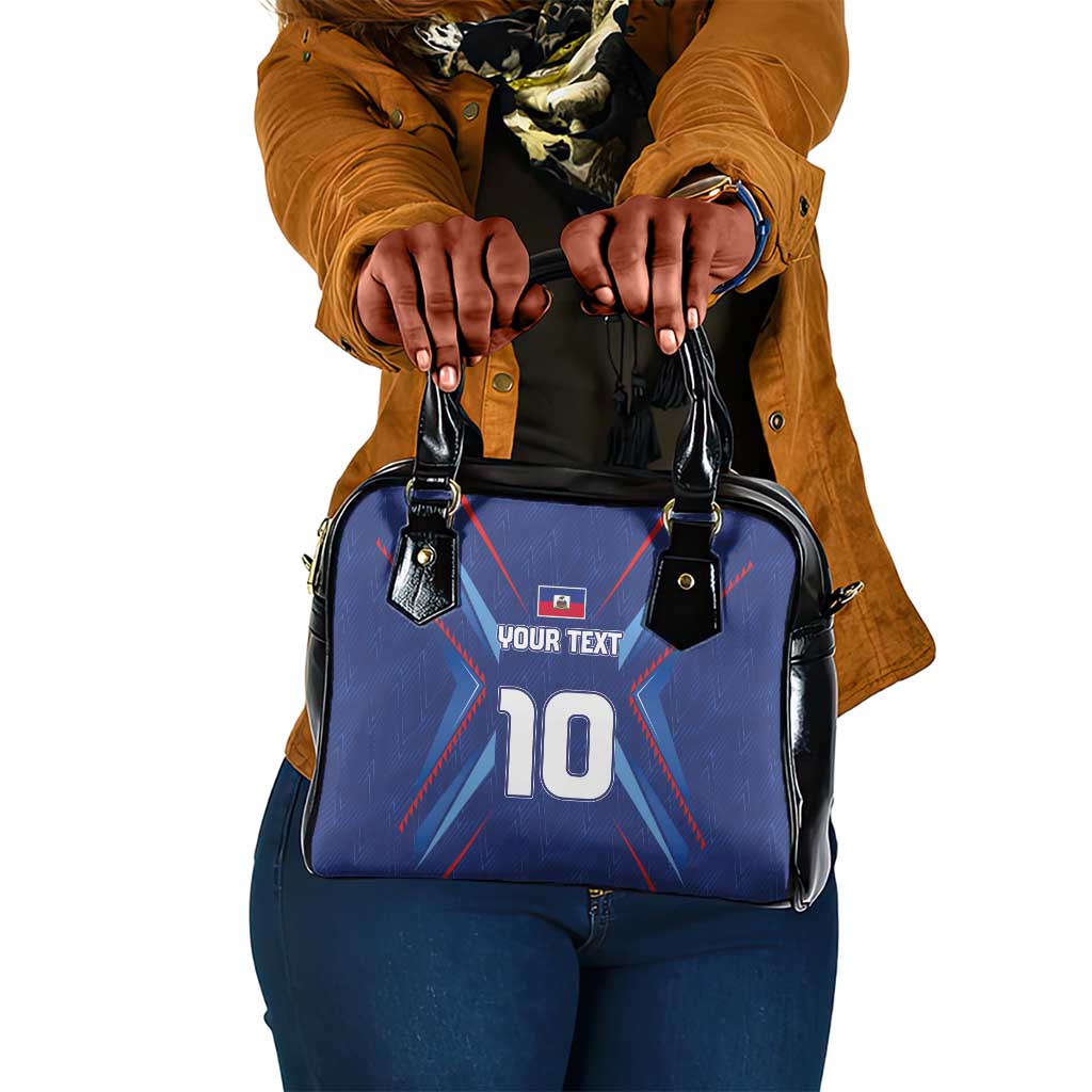 Custom Afro Haiti Football Shoulder Handbag Sporty Style - African Pride
